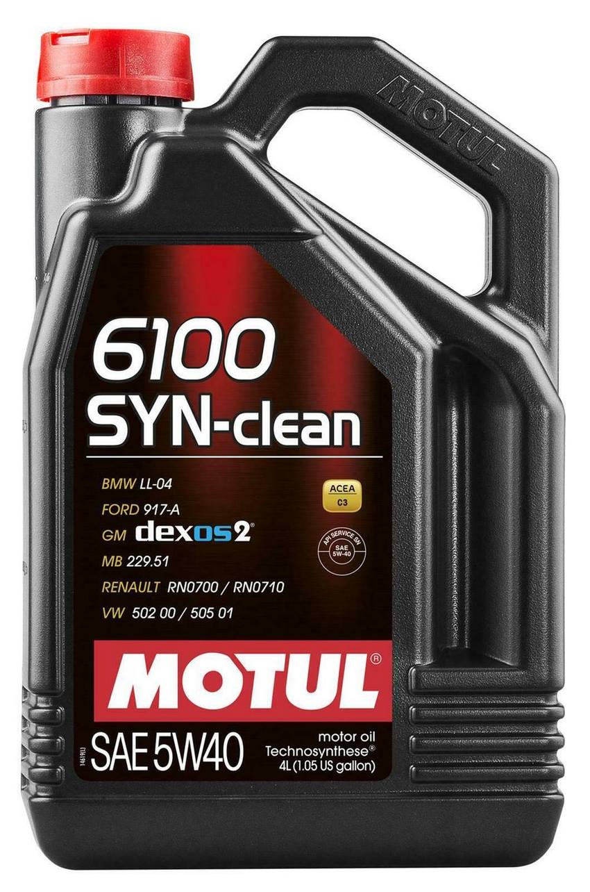 Audi BMW Engine Oil (5w40) (4 Liter) (SYN-Clean 6100) - Motul 107942